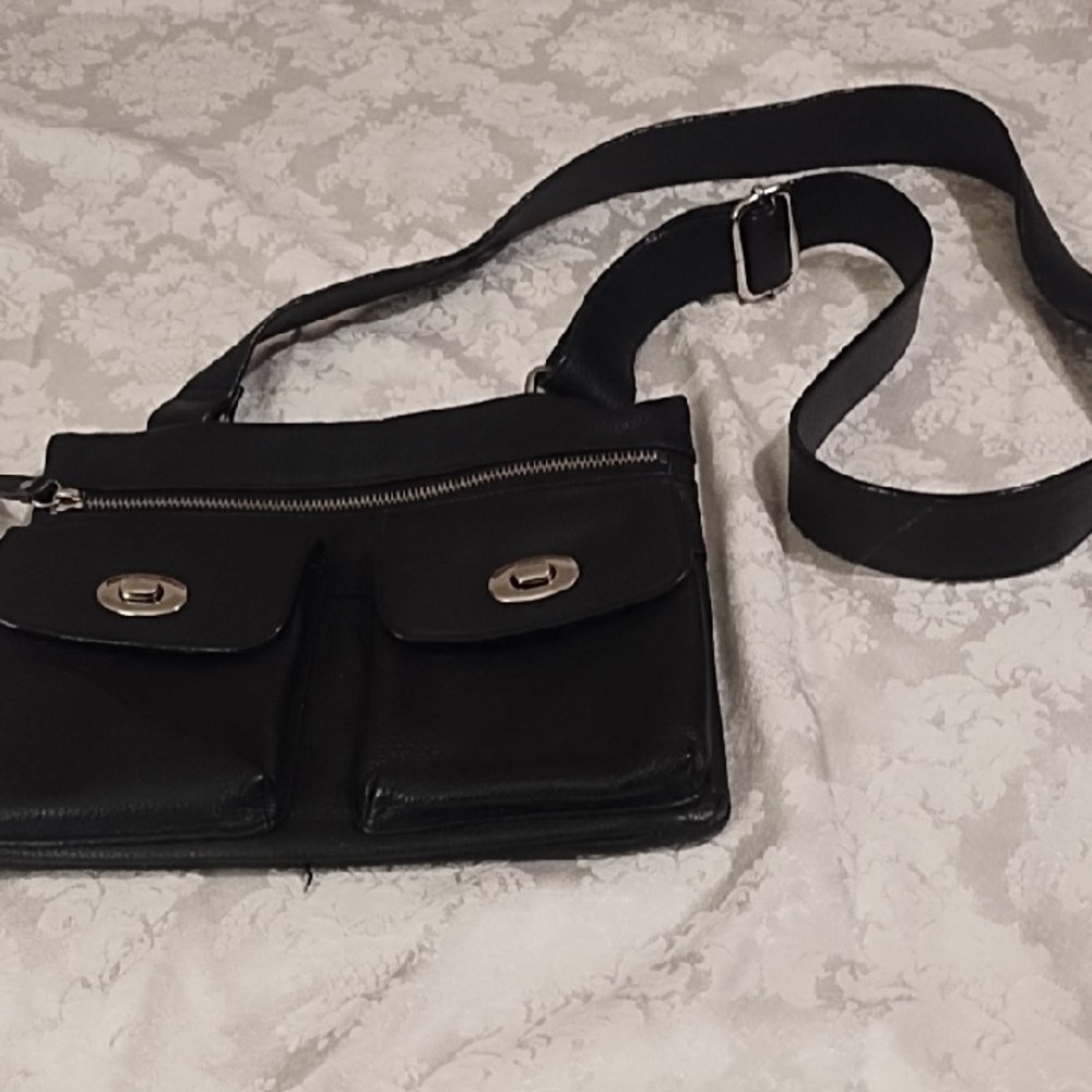Danier Black Messenger Bag